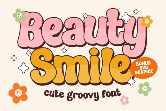Beauty Smile: A Groovy Retro Font for Playful Designs