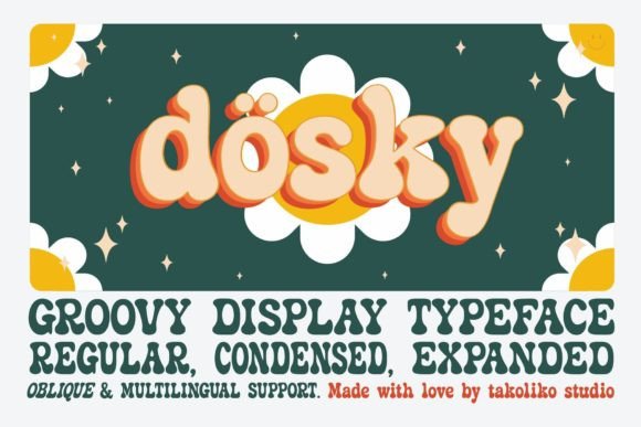 Dosky Font Review: Evaluating a Retro 70s Typeface for Modern Design Projects