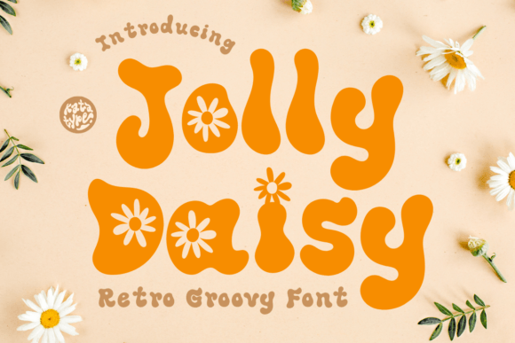 Jolly Daisy: Where Retro Groove Meets Modern Floral Design