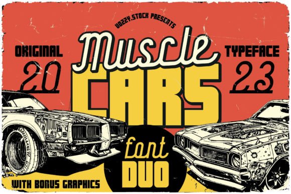 Muscle Cars: The Vintage Font Duo That Brings Retro Designs to Life
