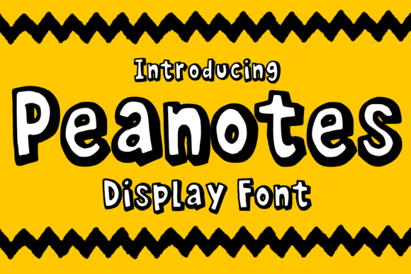 Peanotes: A Retro Cartoon Font for Modern Designs