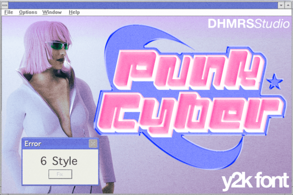 Punk Cyber: The Ultimate Y2K Font for Bold Designs