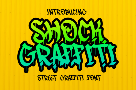 Shock Graffiti: Elevating Urban Design with Bold Typography