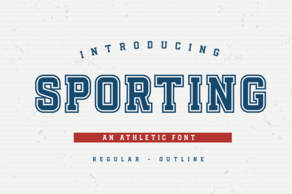 Sporting: The Athletic Display Font for Bold Designs