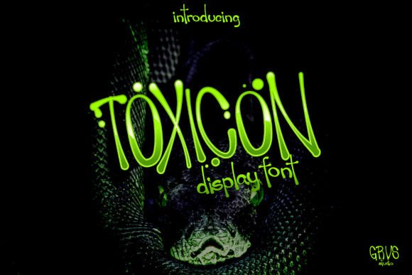 Toxicon: A Bold Font for Psychedelic Branding