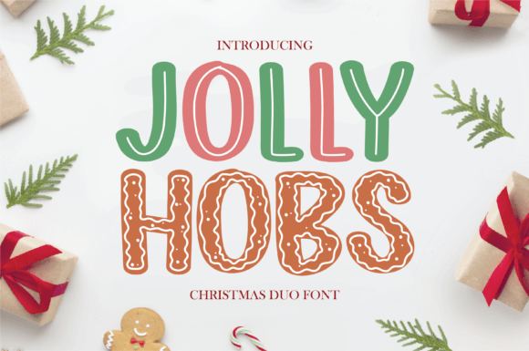 Unwrap Holiday Creativity with the Jolly Hobs Duo Font Collection